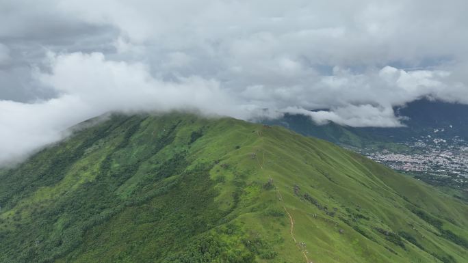 香港鸡公岭高山草原云海