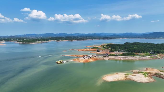 万佛湖风景区龙王岛航拍