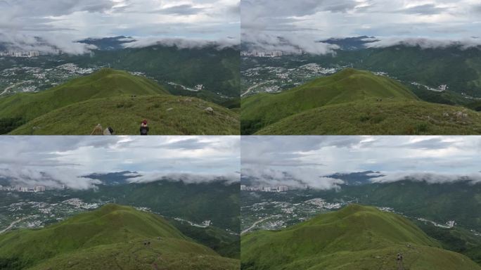 香港鸡公岭高山草原云海