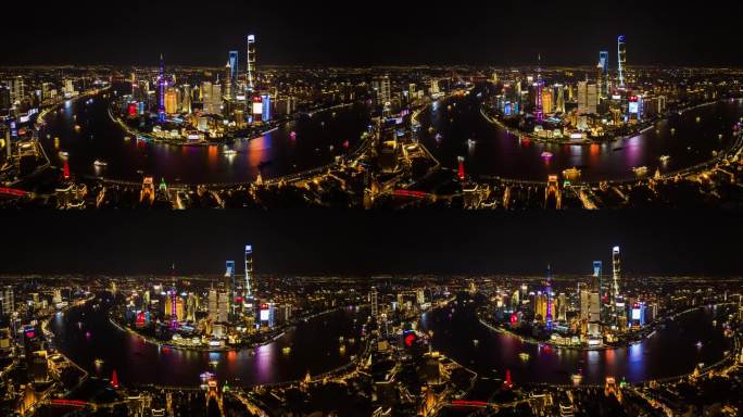 【正版4K素材】上海夜景延时