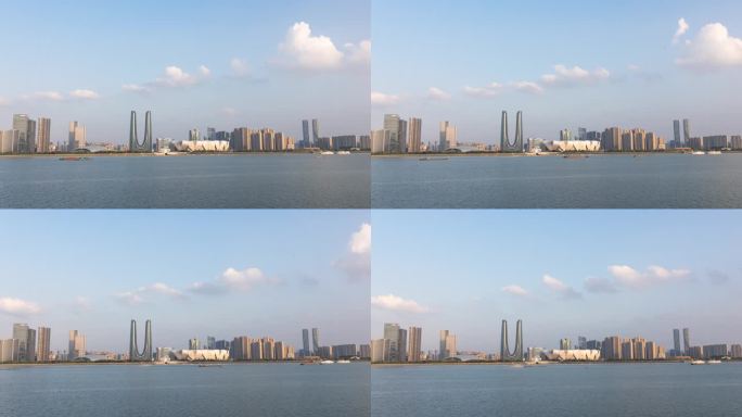 杭州亚运会 奥体博览城 主场馆 延时摄影