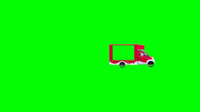 绿幕抠像移动广告车，绿布绿屏广告宣传汽车