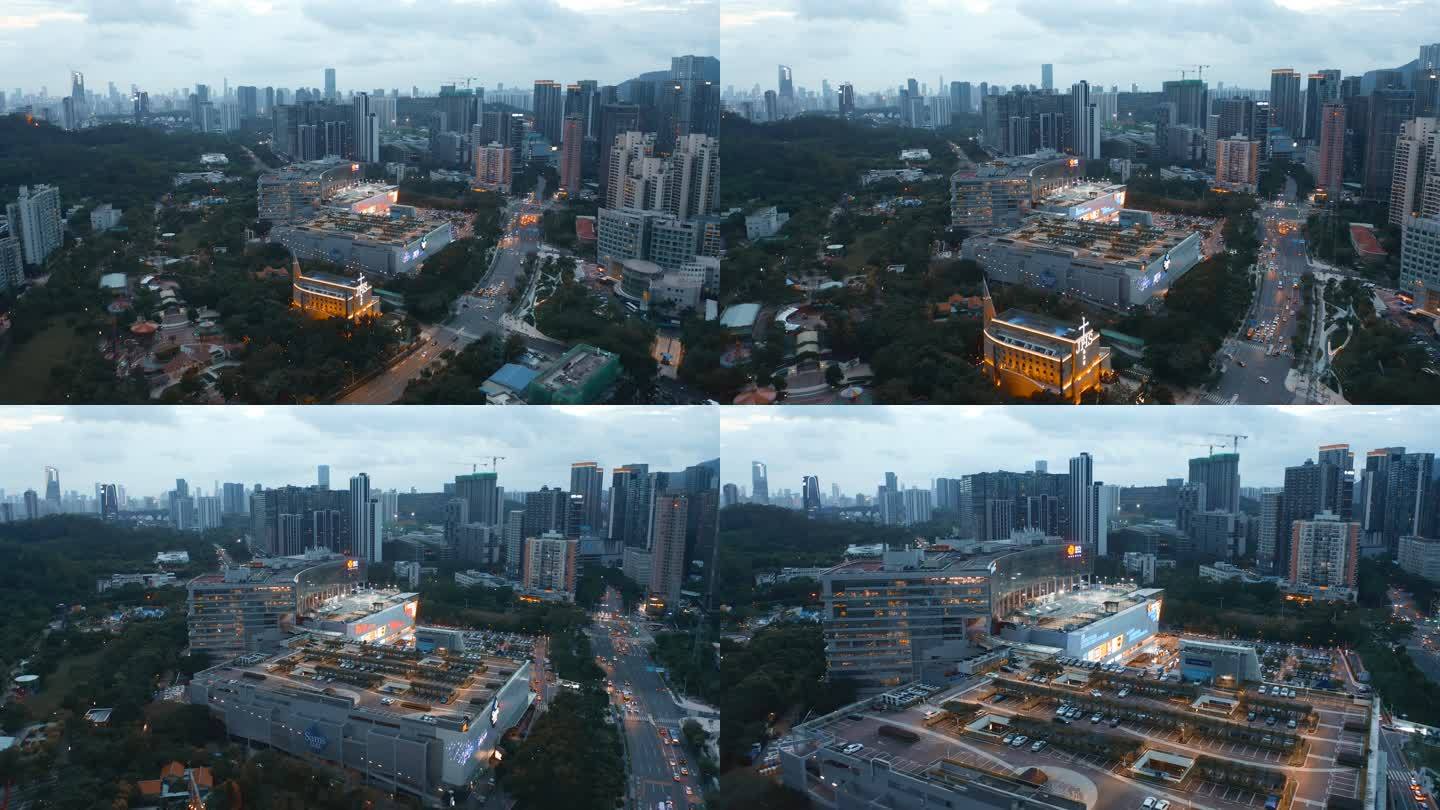 深圳印力中心天台停车场