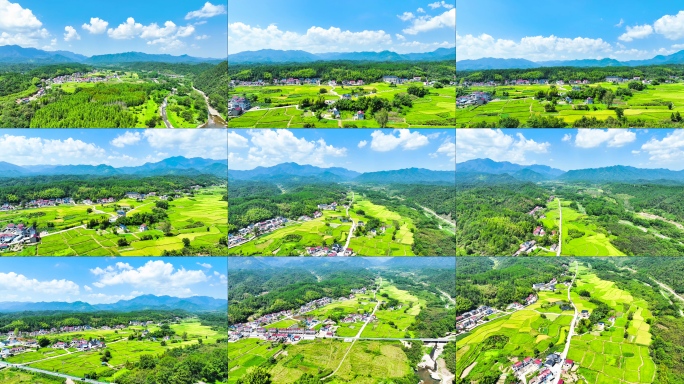 【8分钟】最美山村 美丽乡村 农田