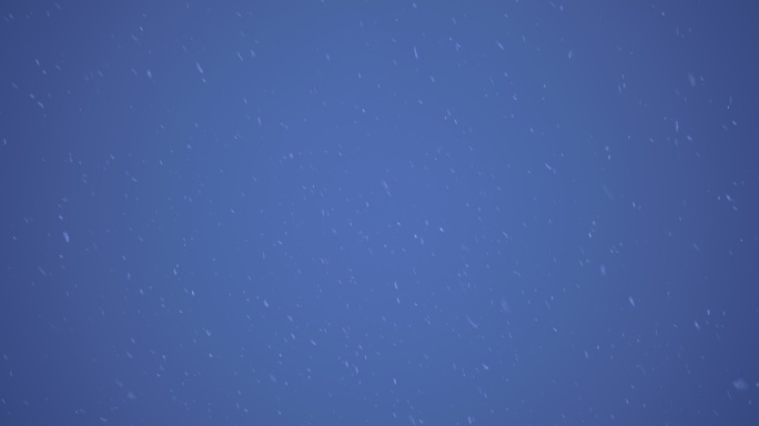 4k蓝色下雪背景