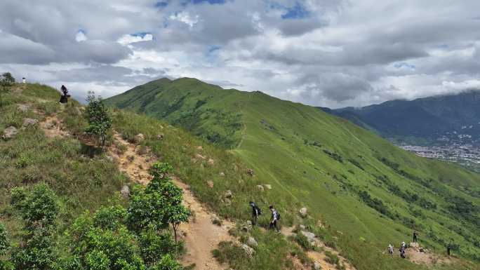 香港鸡公岭高山草原云海