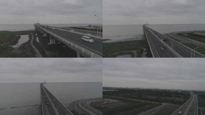 4K-Log-航拍上海G40沪陕高速公路