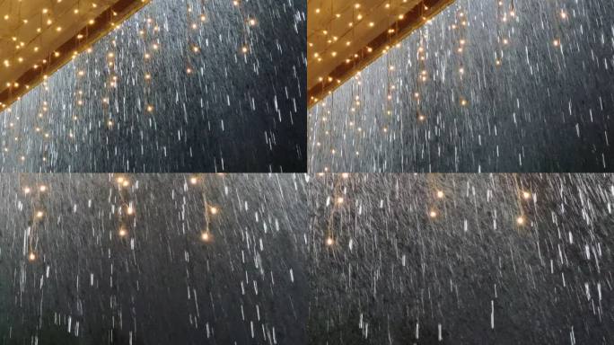 雨丝雨夜下雨雨丝大雨倾盆瓢泼大雨淋雨春雨