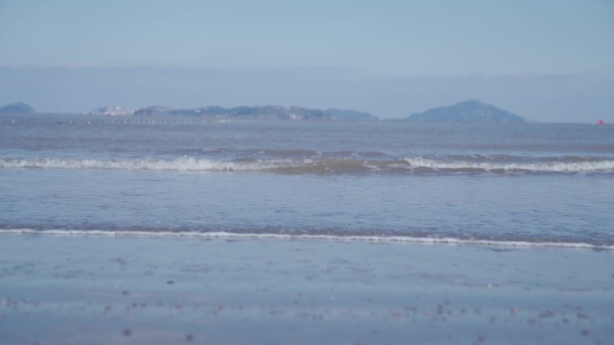 海平面海浪