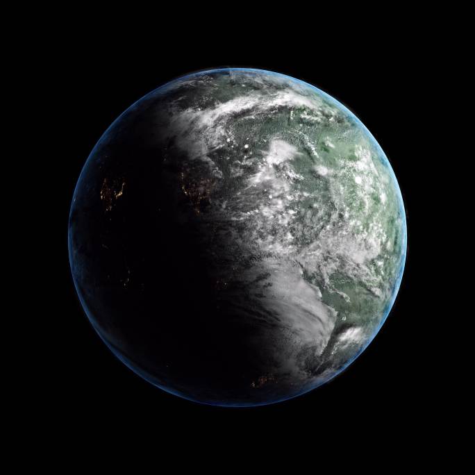 4K真实地球 高清地球 地球 单体地球