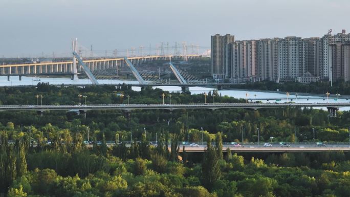 大同城市风光空镜航拍