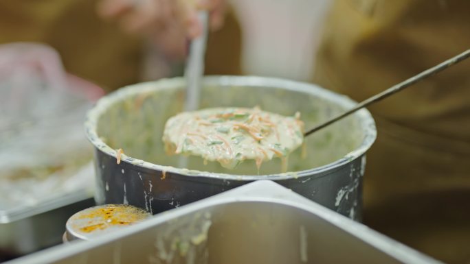 海蛎闽南厦门人文美食街边夜市地摊葱油