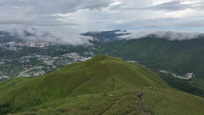 香港鸡公岭高山草原云海