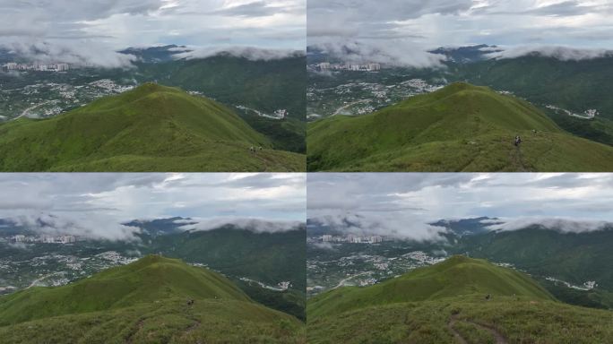 香港鸡公岭高山草原云海