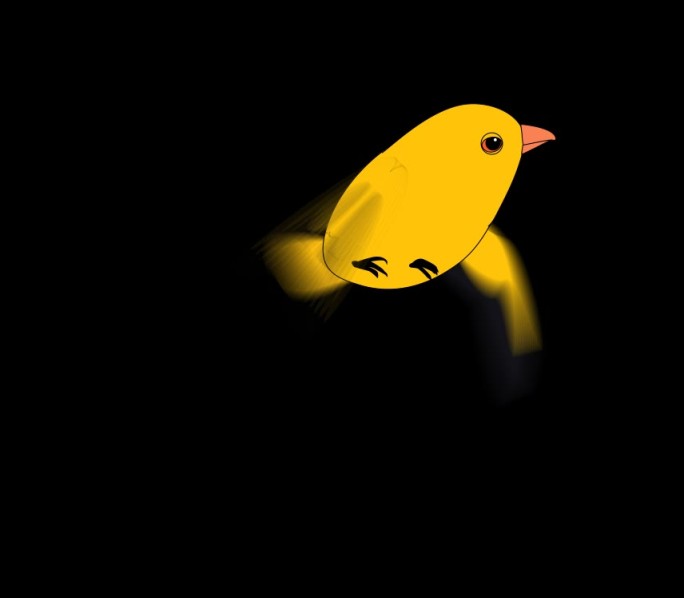 鸟 mg动画 卡通鸟 小鸟 飞翔 黄鹂鸟
