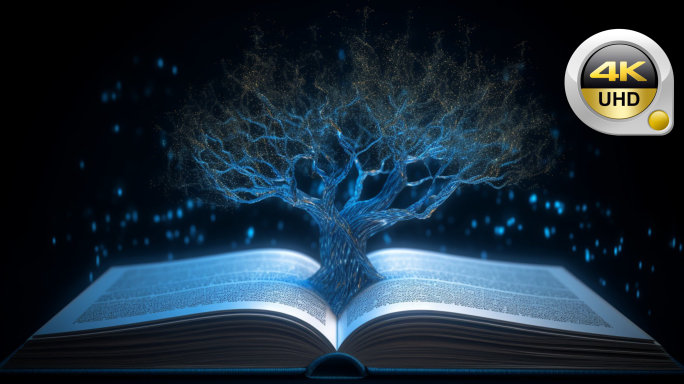 创意之光书和树知识的力量智慧光芒 读书日