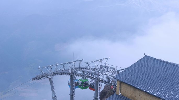 金子山索道冰雪