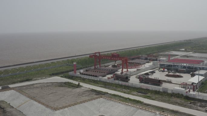 4K-Log-建设中的临港污水排海管工程