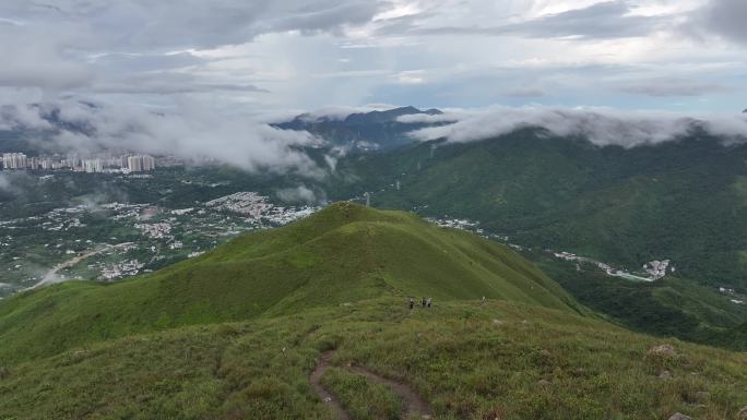 香港鸡公岭高山草原云海