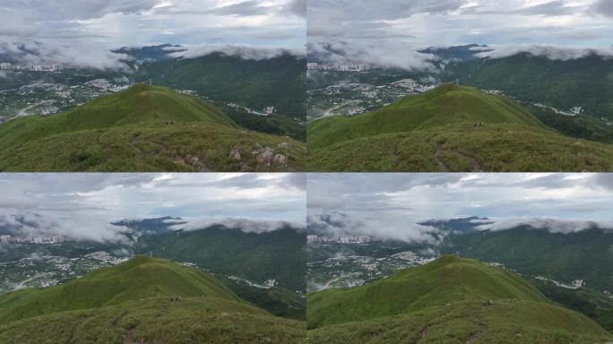 香港鸡公岭高山草原云海