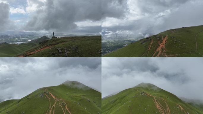 香港鸡公岭高山草原云海