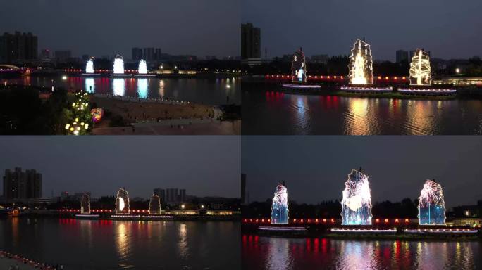 沙澧河广场夜景