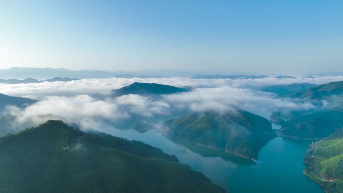 【6分钟】大山云海 水墨山水风景