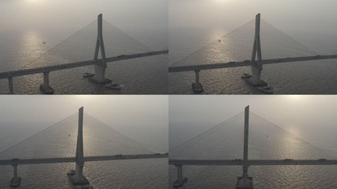 4K-Log-航拍上海东海大桥