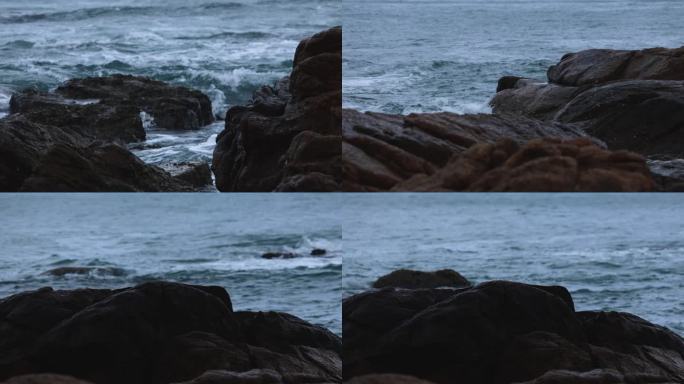 大海风雨交加