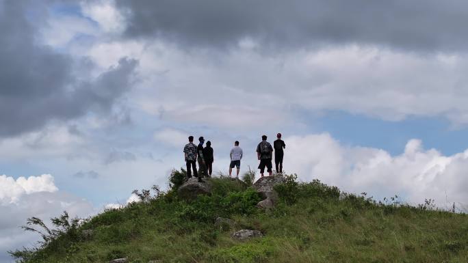 香港鸡公岭高山草原云海