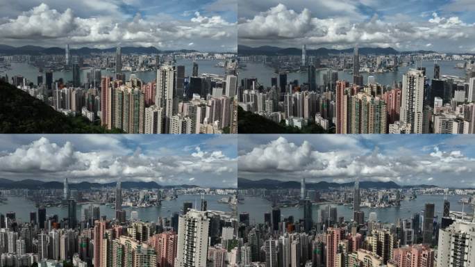 香港大景航拍4k视频