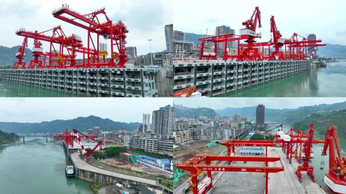 水富市水富港口航拍