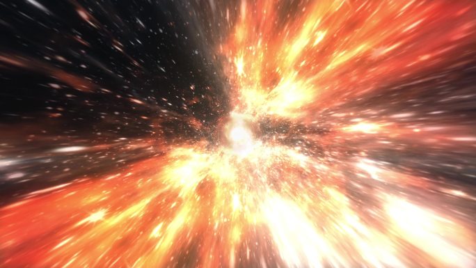 通过时空涡旋的超空间隧道。3D环科幻星际旅行通过超空间虫孔。超新星光在网络空间中的传输速度跳跃。