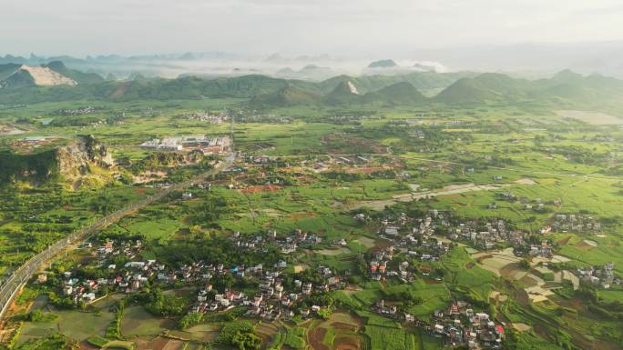 绿色乡村大地