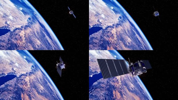 空间卫星探索地球表面