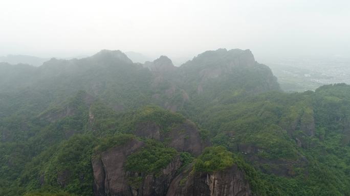 福建龙岩 冠豸山 神山 长寿亭 青山绿水