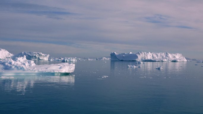 南极洲。冰山。冰川融化。全球变暖和气候变化。