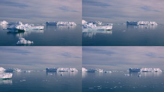 南极洲。冰山。冰川融化。全球变暖和气候变化。