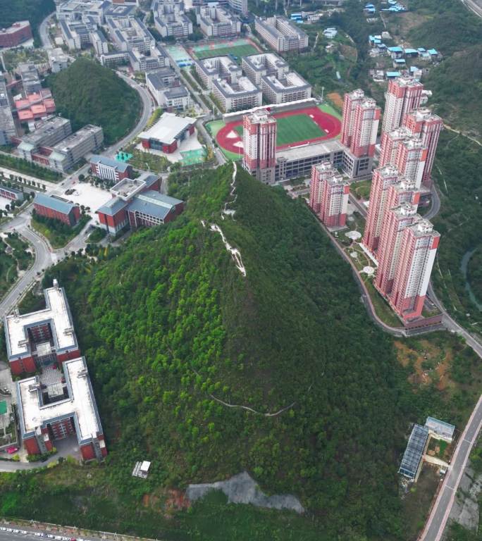 贵州师范大学新校区航拍竖版（三）