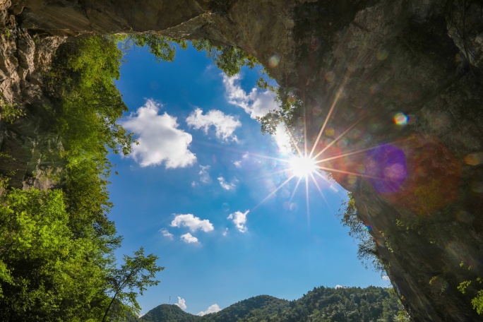 天空云端 阳光光芒 山云延时 通用镜头