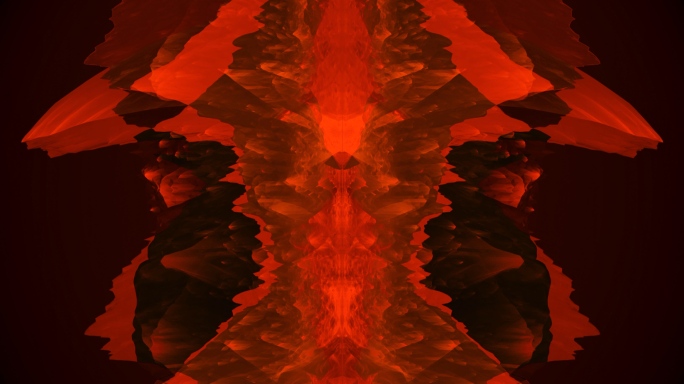 【4K时尚背景】黑红冥想时空叠影视觉概念