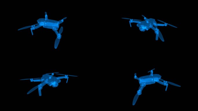 无人机科技合成3D素材