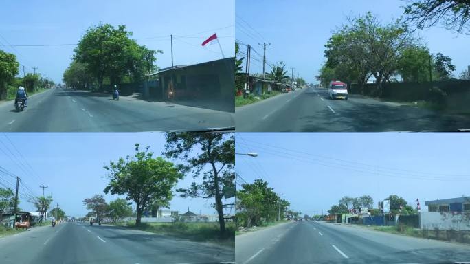 印尼街景、印尼道路、行驶道路