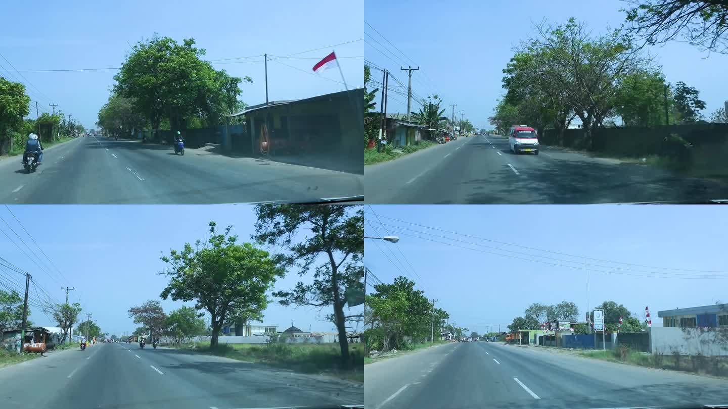 印尼街景、印尼道路、行驶道路