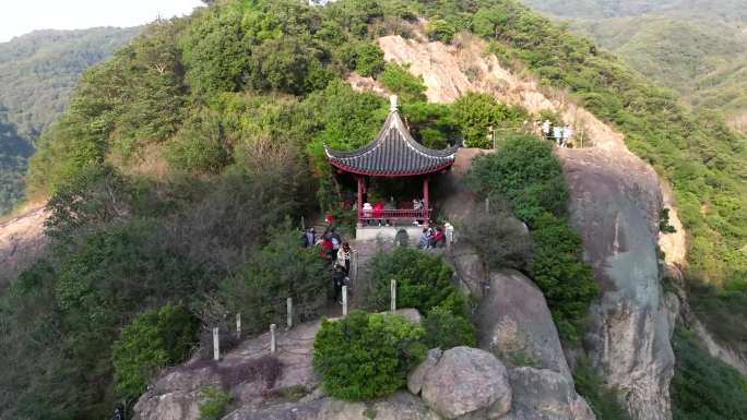 宁波北仑九峰山风景区4K航拍素材