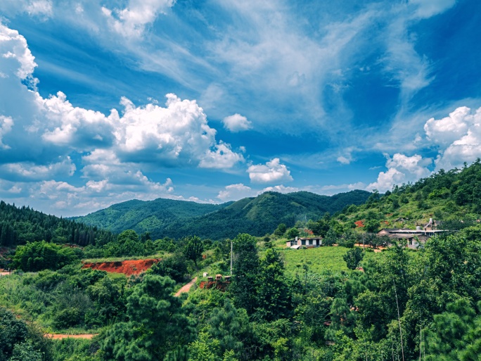 5.8K 广告电影级画质超高清晰山村延时