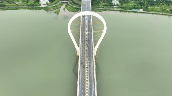 三明市台江大桥航拍沙溪台江大桥