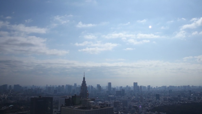 在东京都市景观云景观