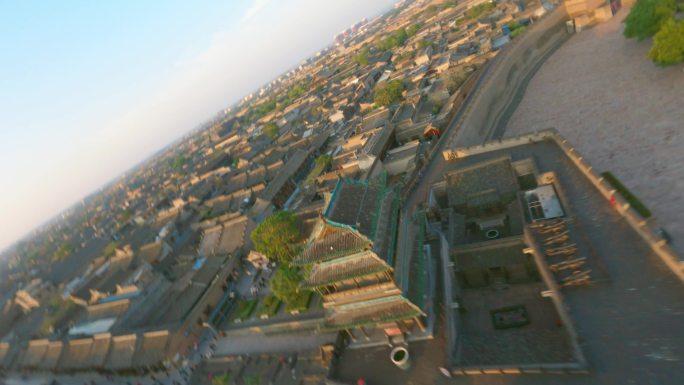 FPV穿越平遥古城城楼2