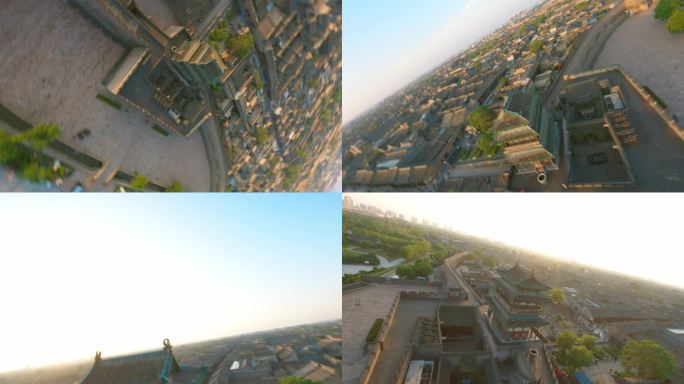 FPV穿越平遥古城城楼2